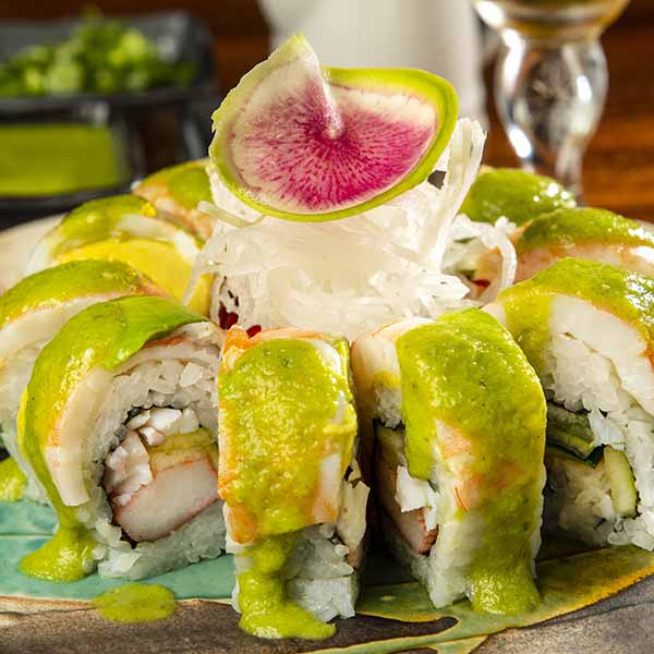 Sushi central Aguachile Roll